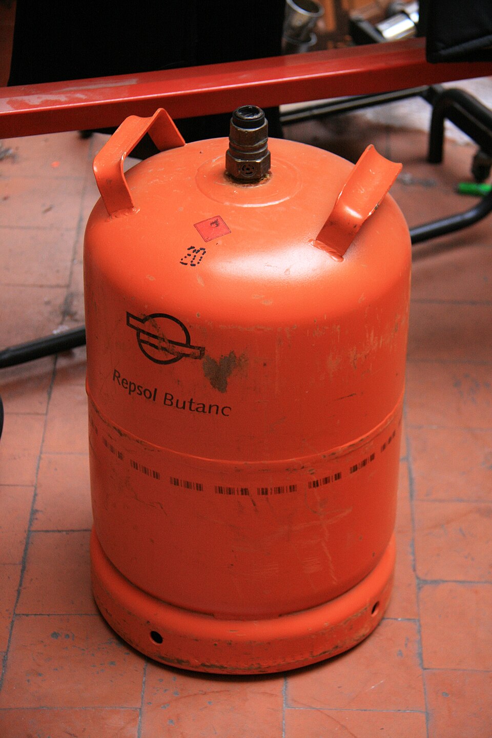 Carga de gas butano